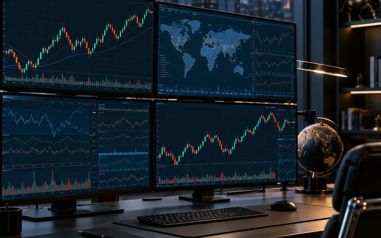 Borsa endekslerini gösteren görsel